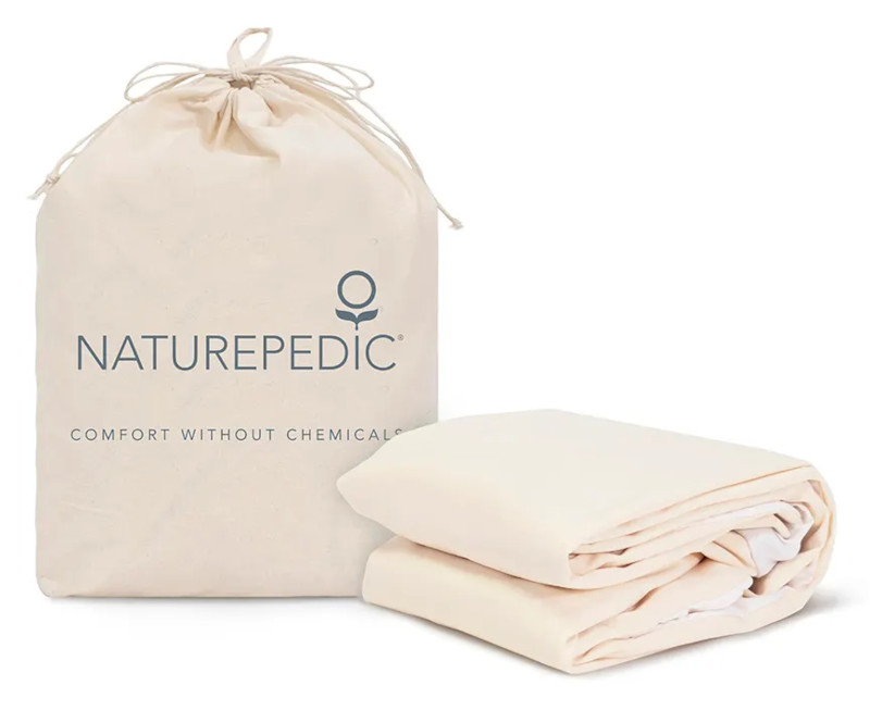 Naturepedic Waterproof Queen Mattress Topper - Fitted